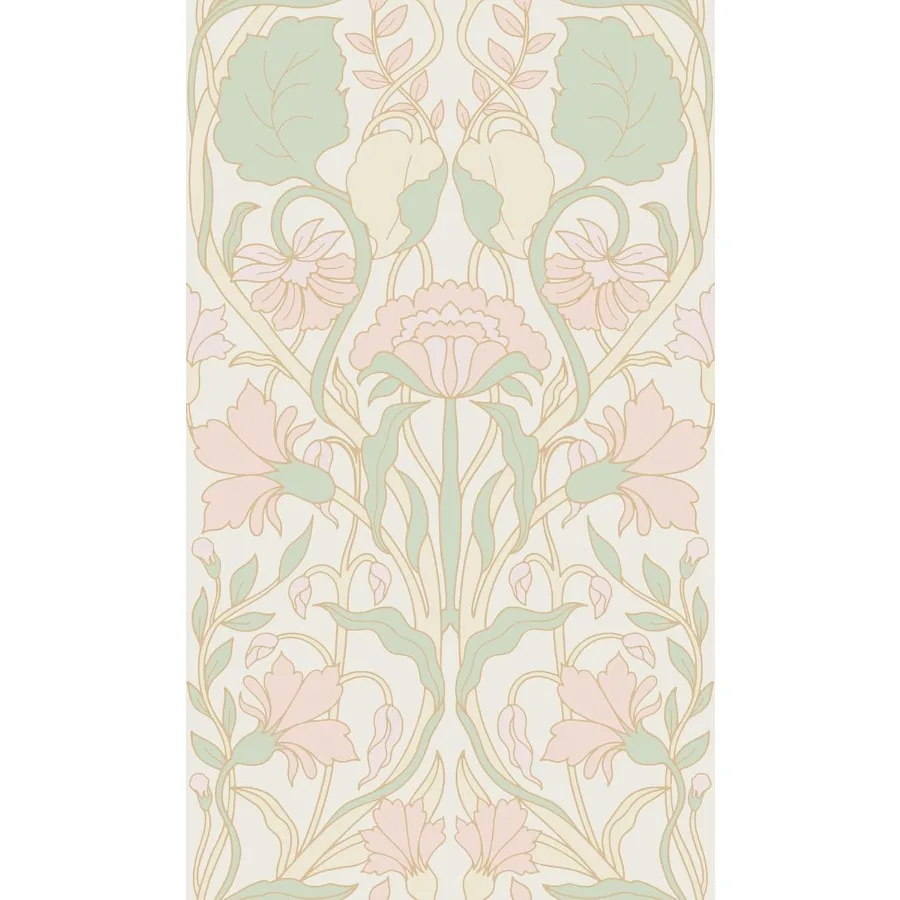 

Vintage Floral Peel and Stick Wallpaper Smooth Pastel Pink Self-Adhesive Floral Wallpaper Botanical Removable Contact Paper for