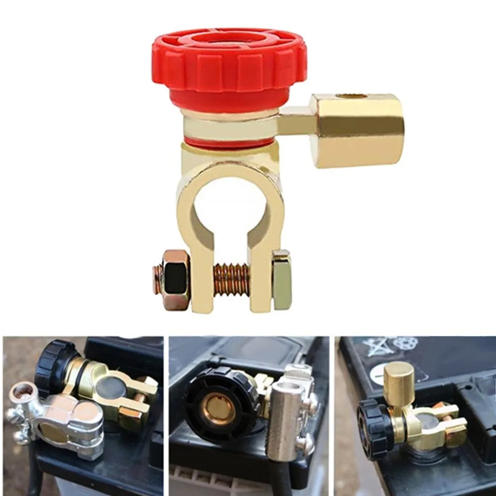 Universal 17mm Battery Terminal Switch Rotatable AntiTheft Power Shut Off Isolator Battery Disconnect Switch Small Yacht