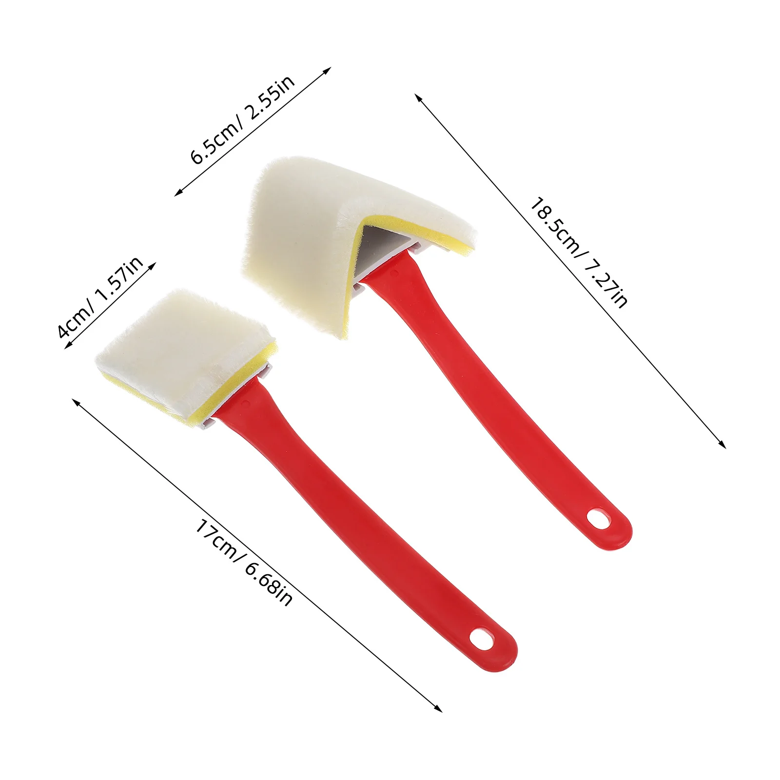 2Pcs Wand Ecke Rand Pinsel Dreieckige Farbe Applikator Werkzeug für Trim Basen Decke Maler Werkzeuge Hause Malerei