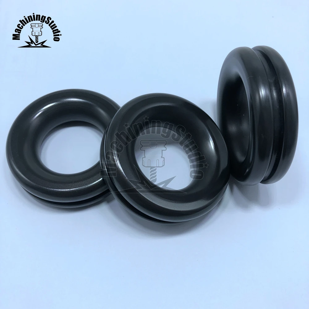 R22.44 Solid Rings pulley Antal quality for sailboat sailing low friction Hard Anodize With PTFE Coating ID 22mm, OD 44mm