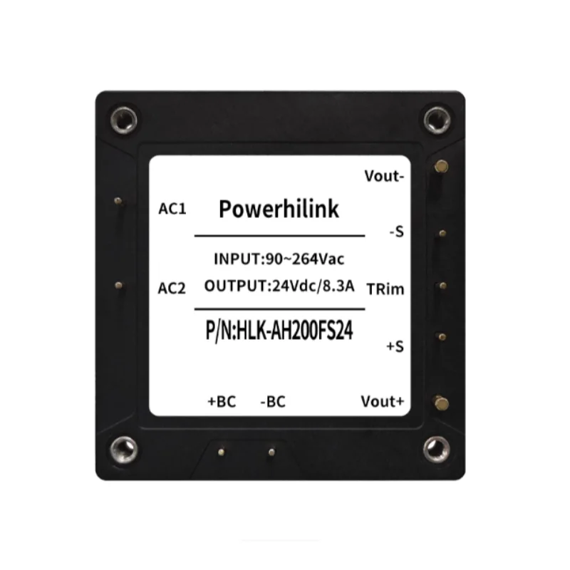 220V to 24V Regulated Single Channel 200W ACDC Half-Brick Isolated Power Supply Module AH200FS12/24/48