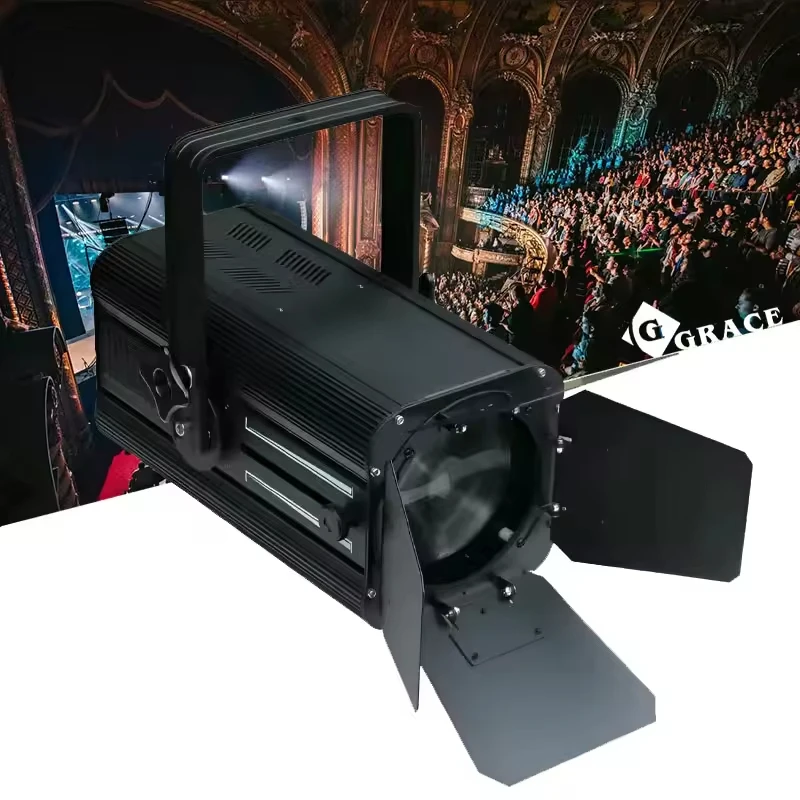 Igracelite 3200K/6500k LED Profile Spotlight Studio Projector 200W Zoom Fresnel Light