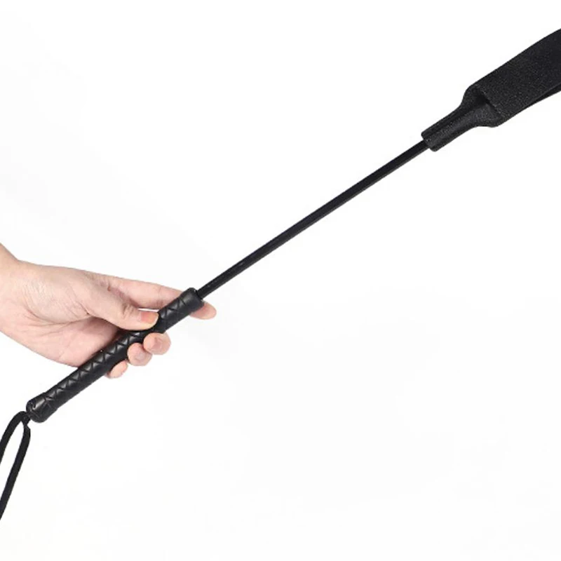 Bondage Boutique Slim PU Leather Riding Crop Horse Whip Pony Spanking Knout Lash Fetish Flogger Sex Toys For Women/Couples