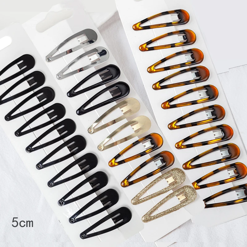 10/20/set Donne Nero Waterdrop Forma Basic Clip di Capelli In Lega BB forcelle Barrettes Fason Accessori Per Capelli All'ingrossookoaлки