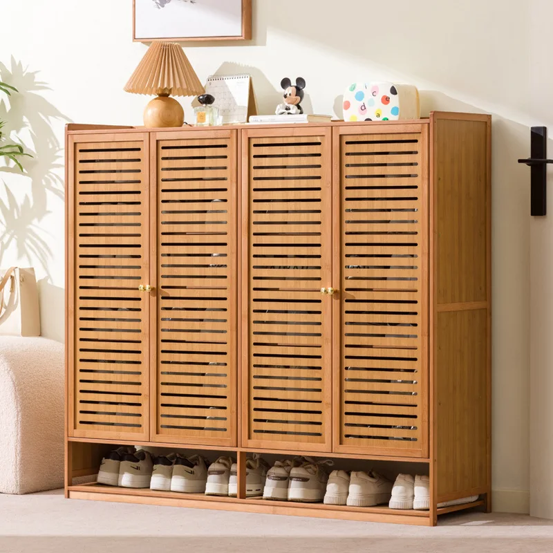 

Shoe cabinet high vertical light luxury high sense household door entrance porch storage large capacity deodorant storage shoe