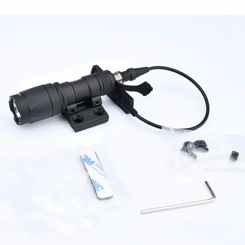 Wadsn M300A Scout Light Offset Mount M600C Tactical Flashlight Hunting Weapon Lamp fit Airsoft Daniel  Mlok Keymod Base 