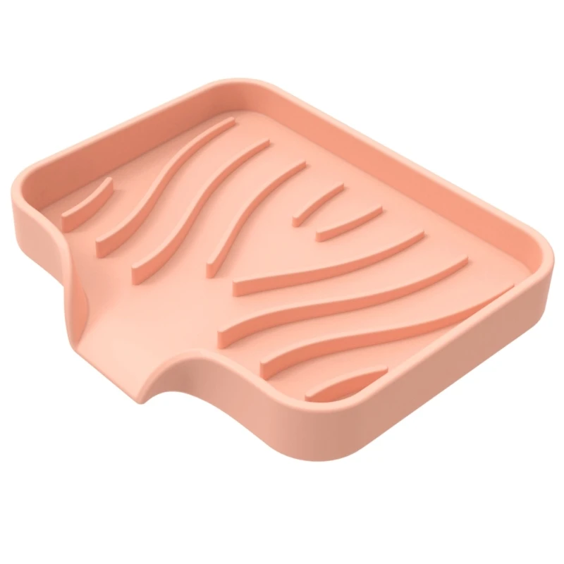 Silicone Soap Holder Soap Dish Draining Kitchen Bathroom Decorations