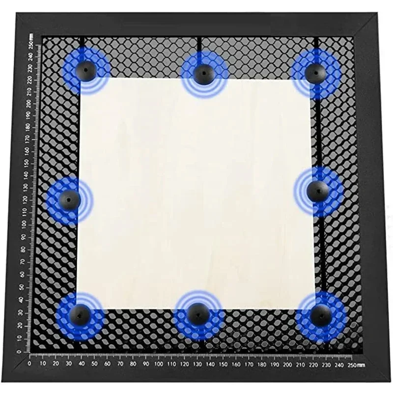 TTS 레이저 기계용 벌집 작업 테이블, 강철 패널 보드 플랫폼, 레이저 조각기, 깨끗한 절단 작업, 400x400mm