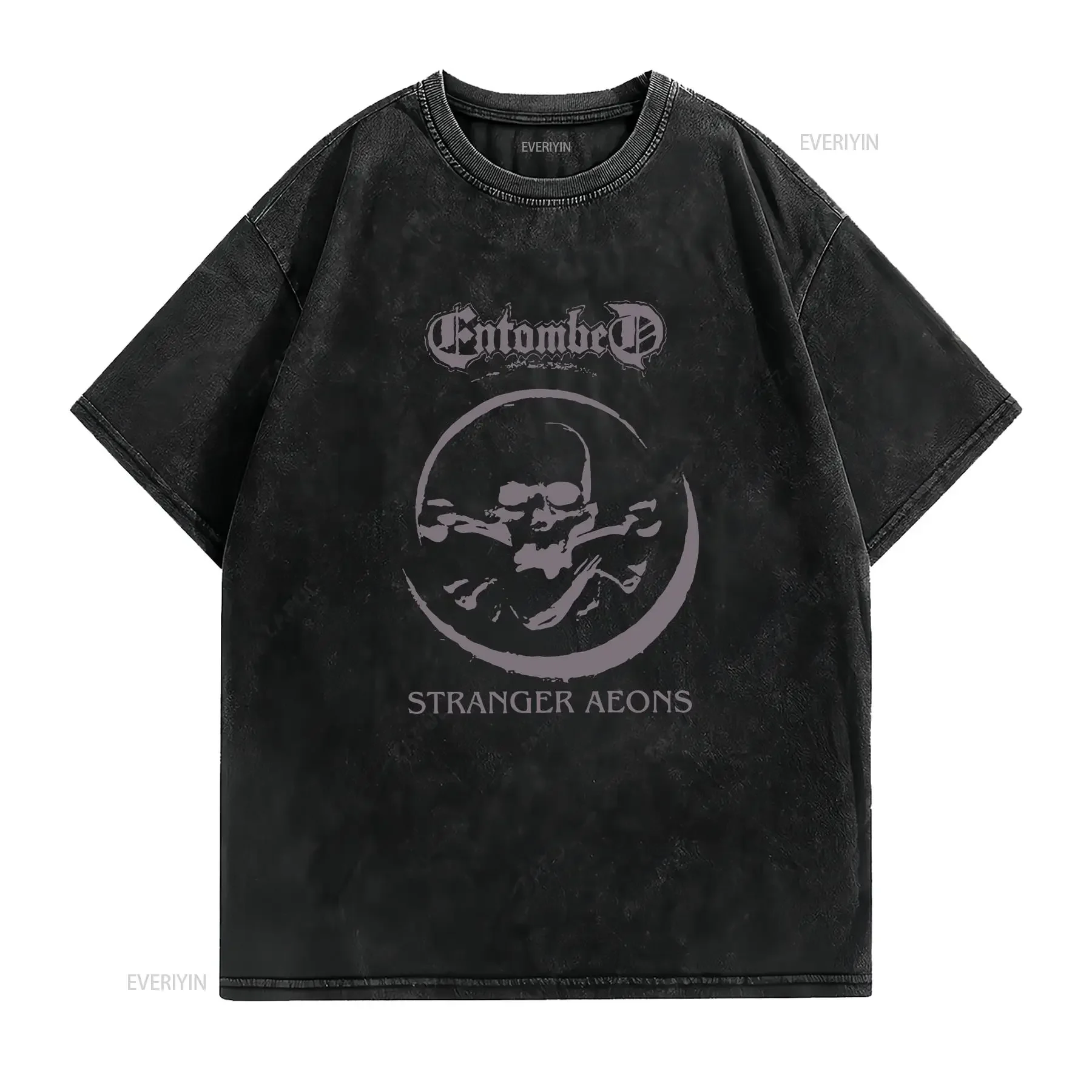Entombed Band Stranger Aeons T Shirt Full Size S 5XL TT261 vintage Washed Slightly Soft homme Comfortable Breathable graphic