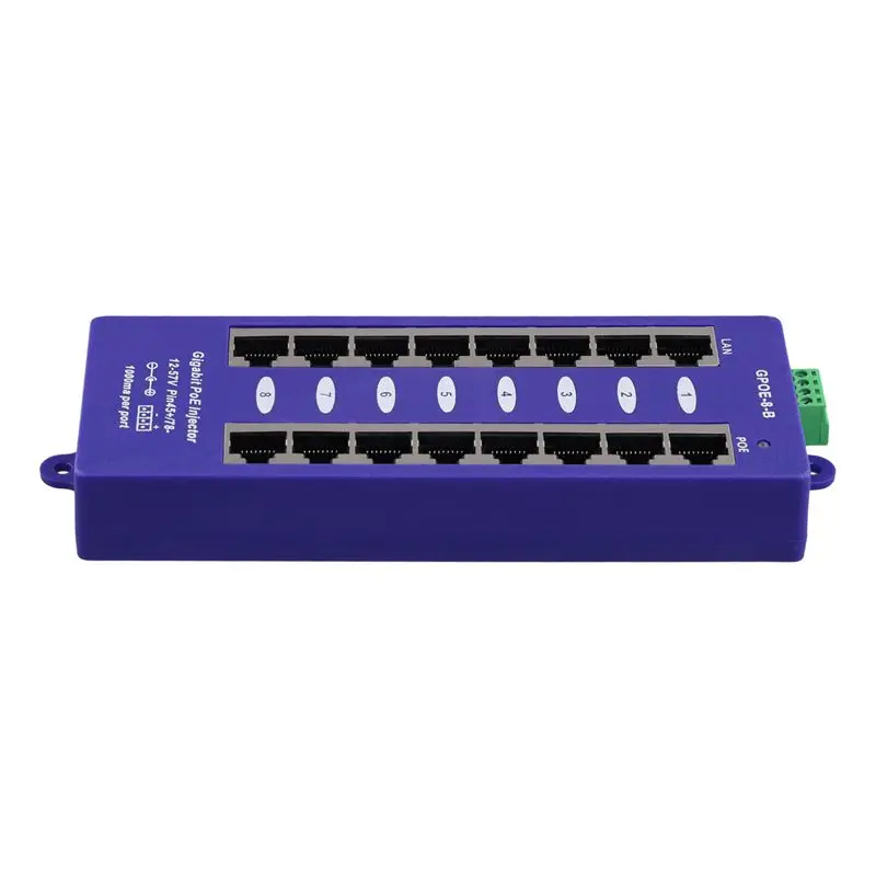 [a92z-new】-8023af-mid-span-poe-injector-mode-b-for-mikrotik-ubnt-cctv-network-wall-mounted