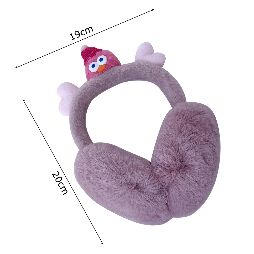 Sweet Plush Funny Earmuffs Cold Protection Keep Warm Ear Cover Foldable Soft Winter Earflaps Girls Women