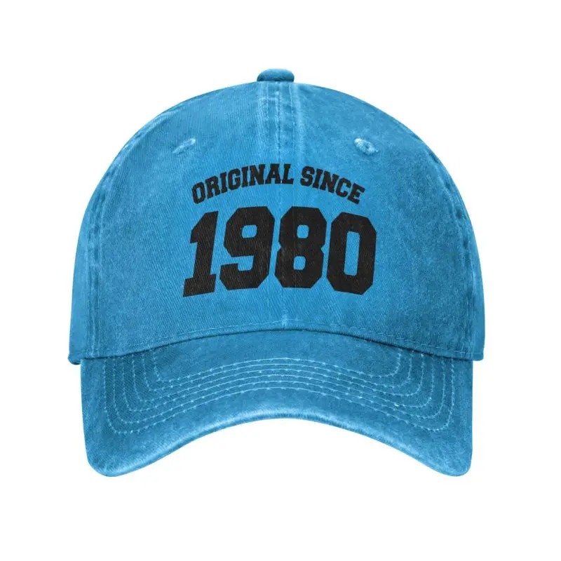 Fashion Unisex Cotton Original Since Born In 1980  Birthday Gifts Baseball Cap Adult Adjustable Dad Hat for Men Women Hip Hop