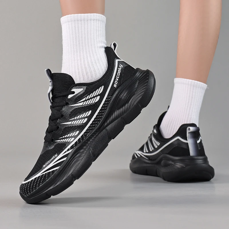 New Mesh Breathable Running Shoes with Professional Shock Absorption, Lightweight, Anti-Slip, Casual Sport Running Footwear