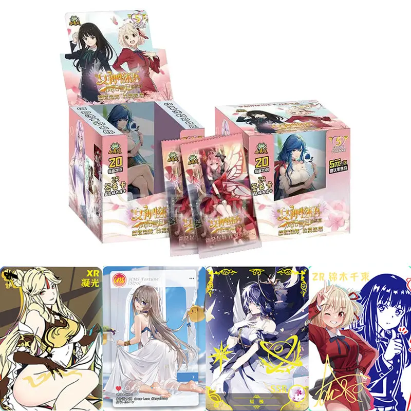 

New Goddess Story Cards Collection Box Anime Series Peripheral Game Girl Party Swimsuit Feast Booster Box Birthday Gift for Boys