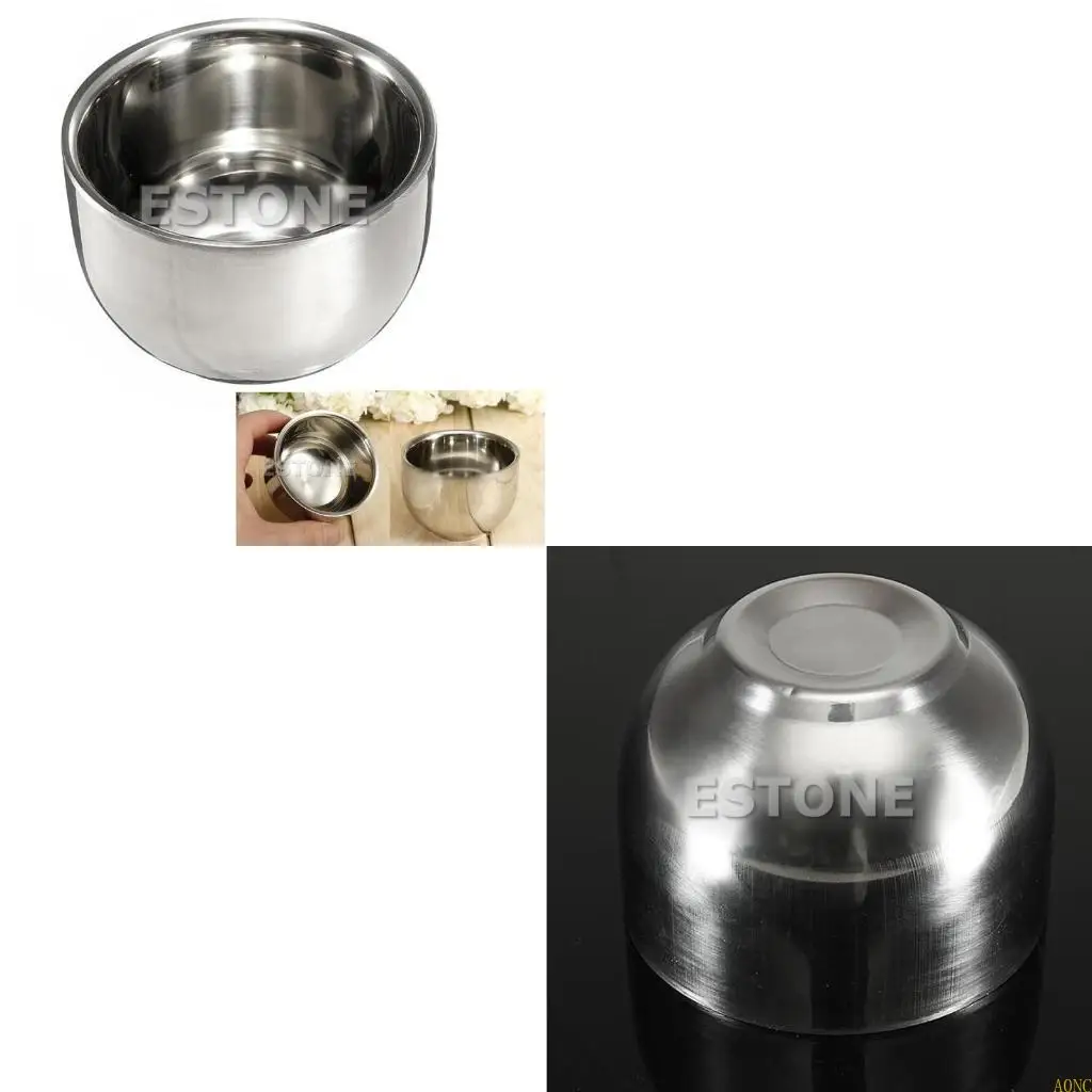 وعاء حلاقة معدني للرجال من A0NC، لوازم حاوية أكواب الصابون المنزلية شديدة التحمل