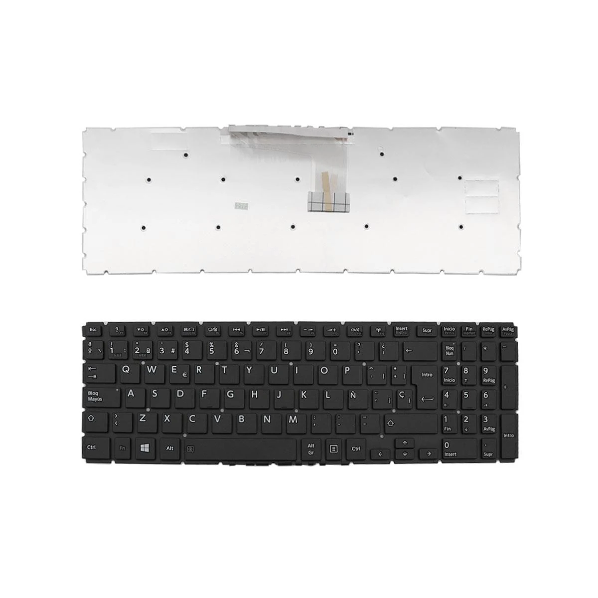 SP Spanish Laptop Keyboard for TOSHIBA Satellite L50-B S50-B L50D-B L50T-B BLACK Without FRAME,Without Foil Win8  MP-13R7 GB