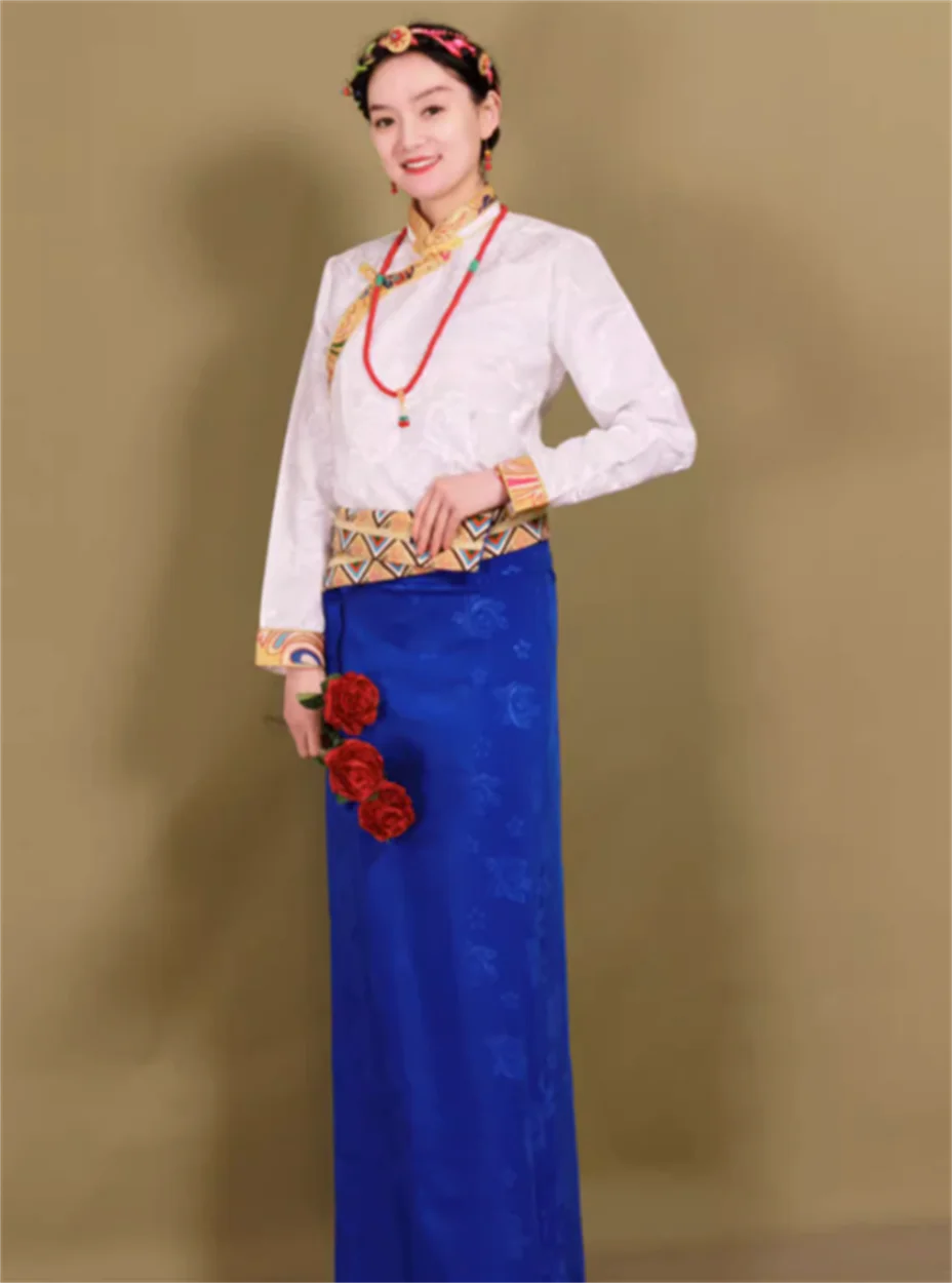 Tibetan midi skirt in summer