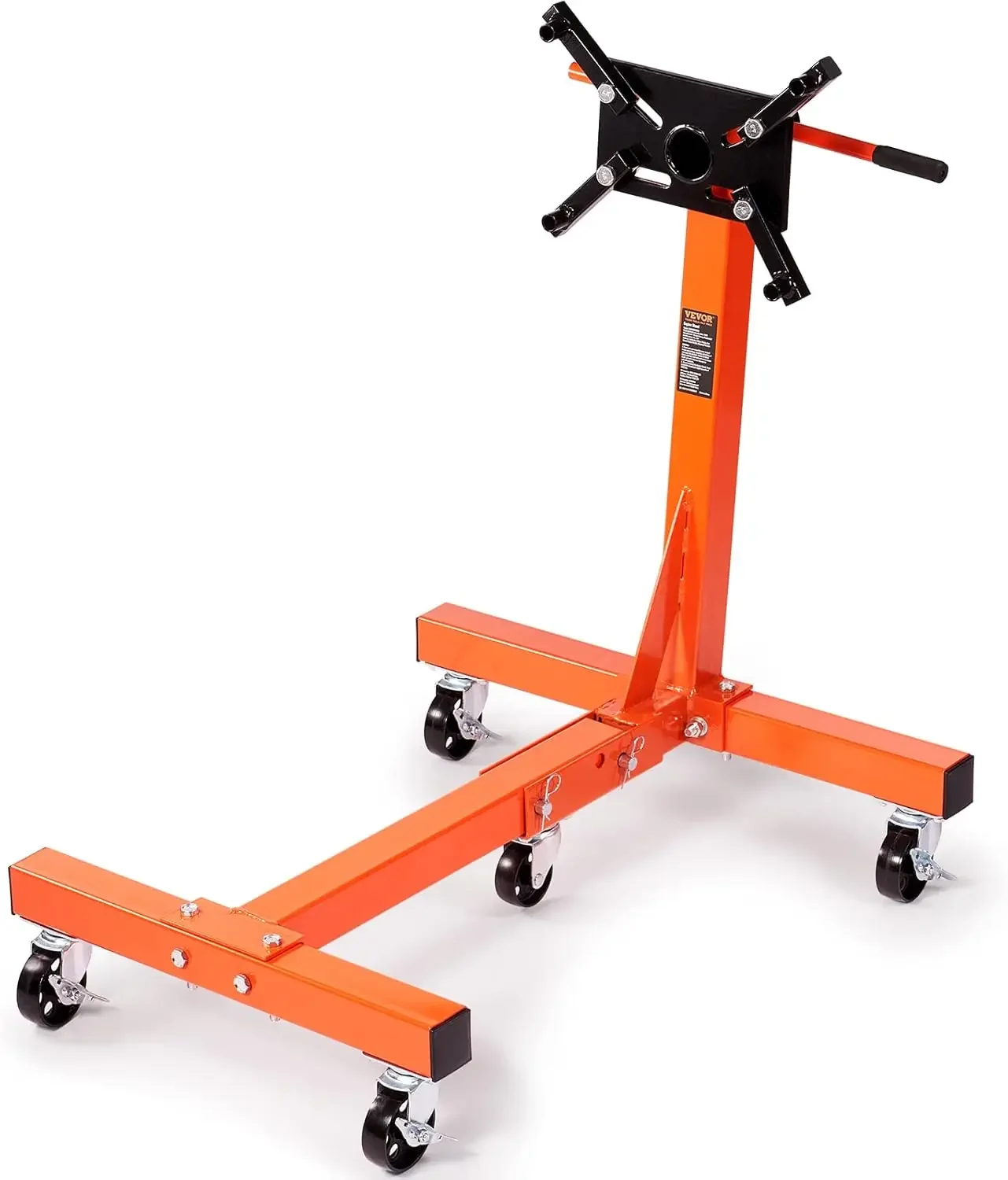 Engine Stand, 1500 lbs (3/4 Ton) Rotating Engine Motor Stand with 360 Degree Adjustable Head,Cast Iron Folding Motor Hoist Dolly