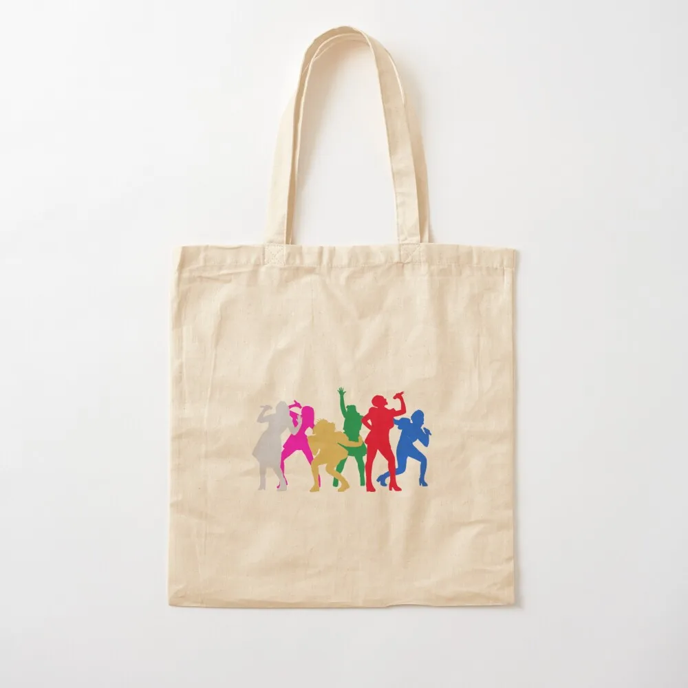 

Six The Musical Queens Silhouette Tote Bag shopping trolley bag shopping cart bags Canvas Tote Bag