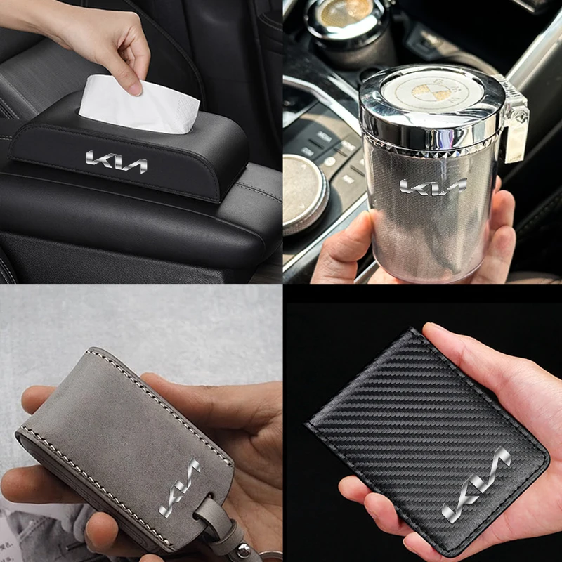 لكيا ريو K5 K2 K3 سبورتاج Ceed سورينتو بيكانتو ستينغر 2/5/10 قطعة سيارة الداخلية الشارات سيارة ثلاثية الأبعاد شعار معدني ملصق اكسسوارات