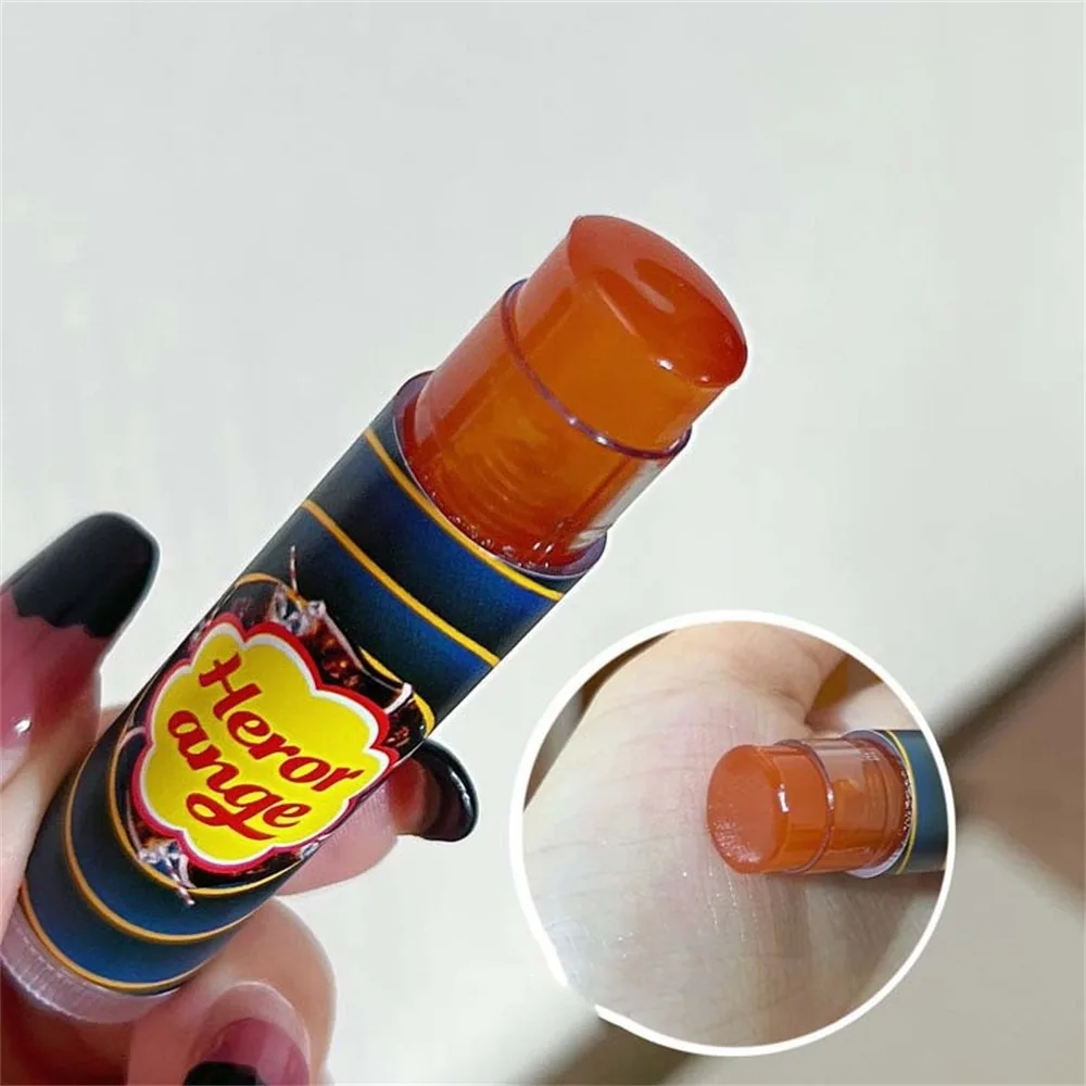 Fruit Lip Balm Nourishing Colored Cream Colored Transparent Green Flavor Hydrating Lip Film Smooth Application Lip Care