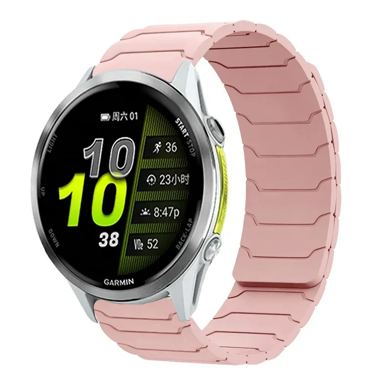 18 20 22 mm Silikonarmband für Garmin Venu 4 3 2 3S 2S Band Forerunner 255 165 265 255S 265S 970/Active 6/5/4 Magnetarmband – Detail 15