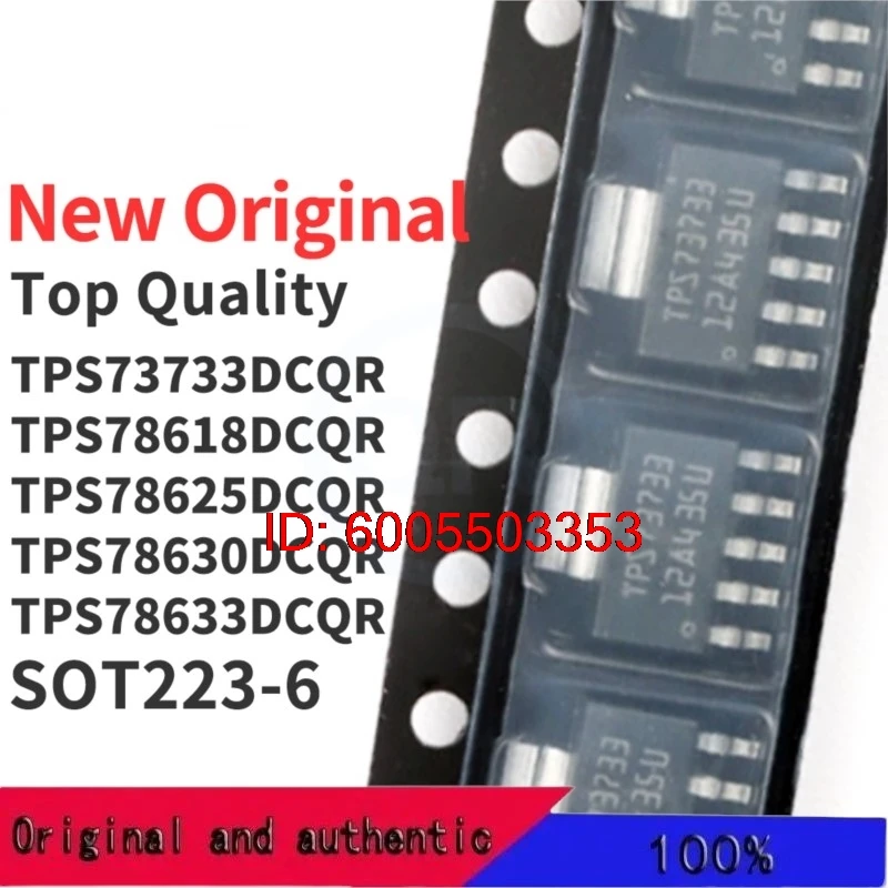 (5 Pieces) TPS73733DCQR TPS78618DCQR TPS78625DCQR TPS78630DCQR TPS78633DCQR SOT223-6 New Original