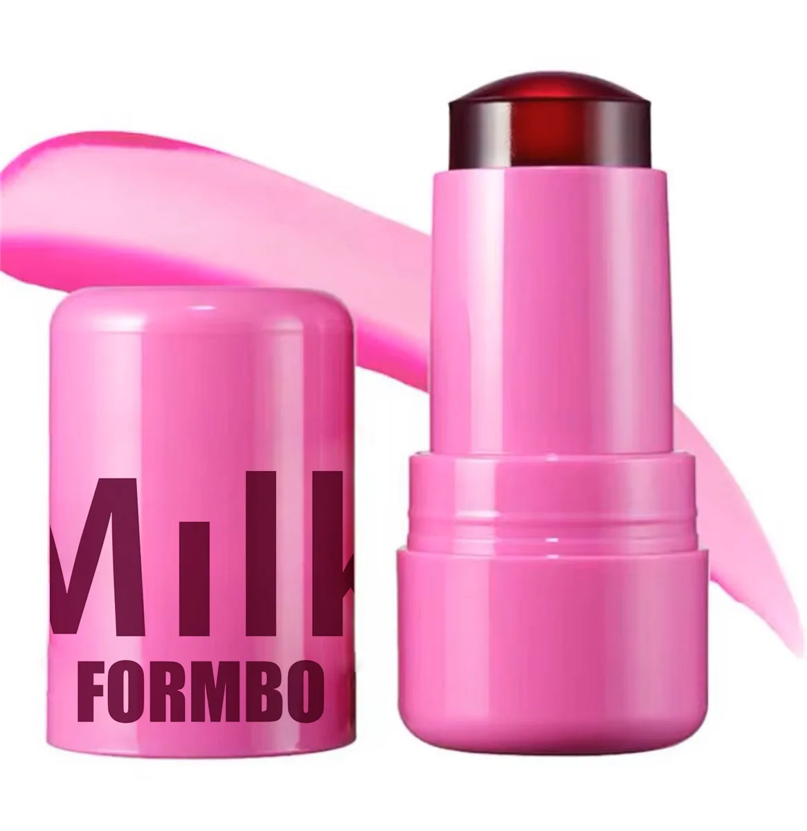 Colorete de gelatina de leche en polvo 3 en 1, colorete hidratante de larga duración, ilumina el contorno Facial mate, tinte de labios de maquillaje