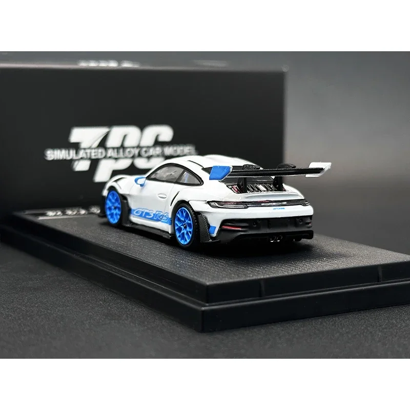 TPC 1:64 992 GT3RS белая синяя Ступица колеса литые коллекционные модели автомобилей миниатюрные игрушки