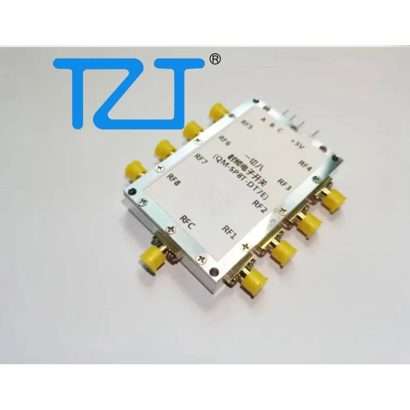 TZT QM-SP8T-DT7E DC-7GHz 8-Channel RF SP8T Switch Wideband Single Pole Eight Throw Microwave Switch