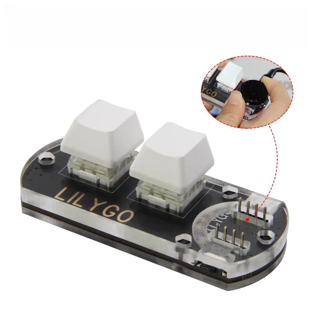 LILYGO® T-Encoder Shield V1.0 CH552 Customize Macro Keys With APA102 RGB LED Development Board T-Encoder Button Expansion Module