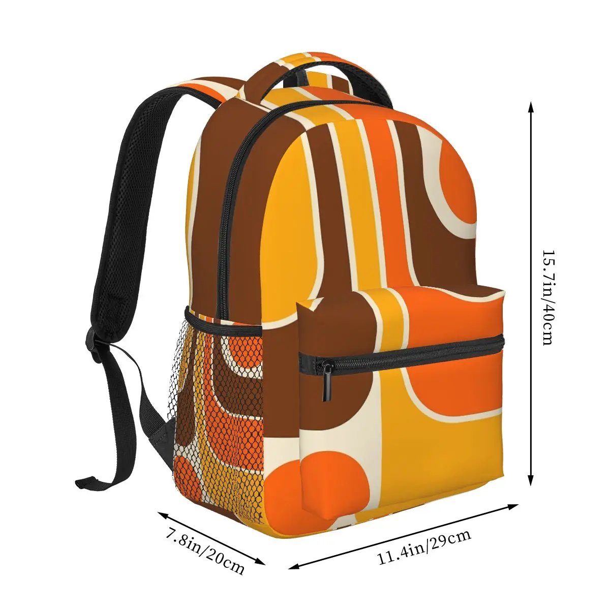 Mochilas de diseño geométrico Retro Para Niños y Niñas, mochilas escolares de dibujos animados, mochila de viaje, bolso de hombro de gran capacidad