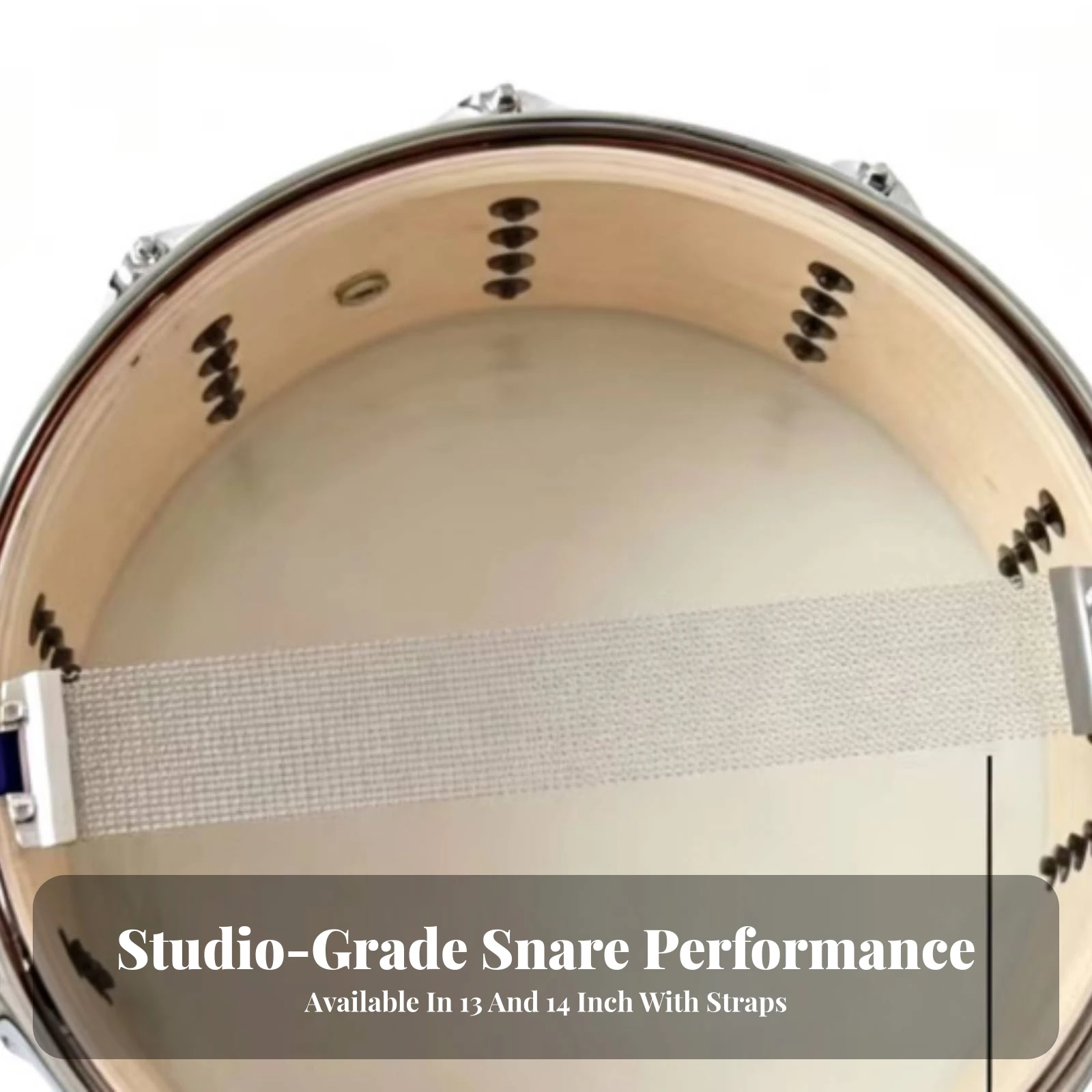 Snare Wire Crisp Snare Wire with Mounting Plates Hardware Robust Silver for Drummers, Rehearsal Rooms