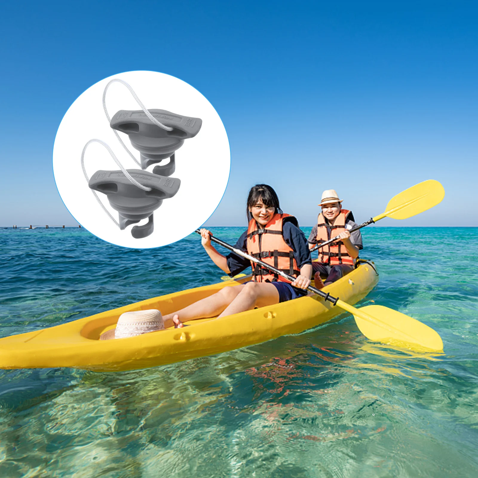 2 Pcs Tube Rotary Bonnet Inflatable Pump Kayak Adapter Cover Suite Child Matelas Gonflable Piscine