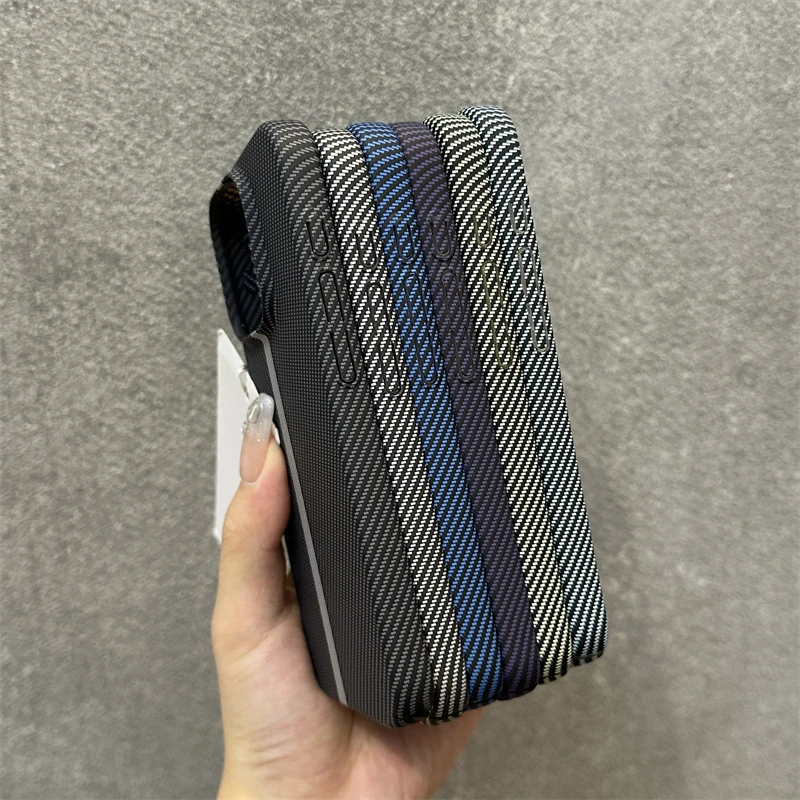 Ultra Thin Armor Carbon Fiber PC Bumper Case For iPhone 17 Air 16 15 14 13 12 11 Pro Max Plus Shockproof Protective Hard Cover - náhled 3