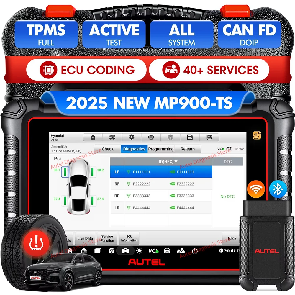 Autel MaxiPRO MP900TS OBD2 Code Reader Car Diagnostics Scanner TPMS Programming Tools CAN FD DoIP Upgraded of MP808S TS MP900BT