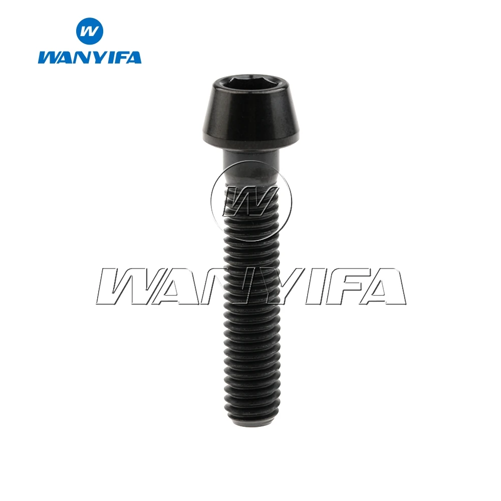 Wanyanza-Boulon en titane pour tige de dégager de vélo, vis à tête conique, clé Allen, M5x 9mm, 16mm, 18mm, 20mm, 25mm, 30mm, 35mm, 40mm, 45mm,