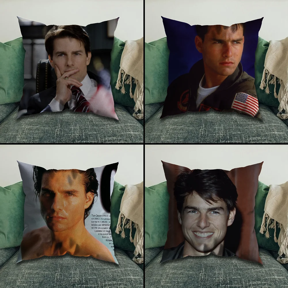 

T-Tom Cruise Pillow Case Pillowcase Home Sofa Cushions Car Cushions Pillowcover Office Pillowshell Pillow