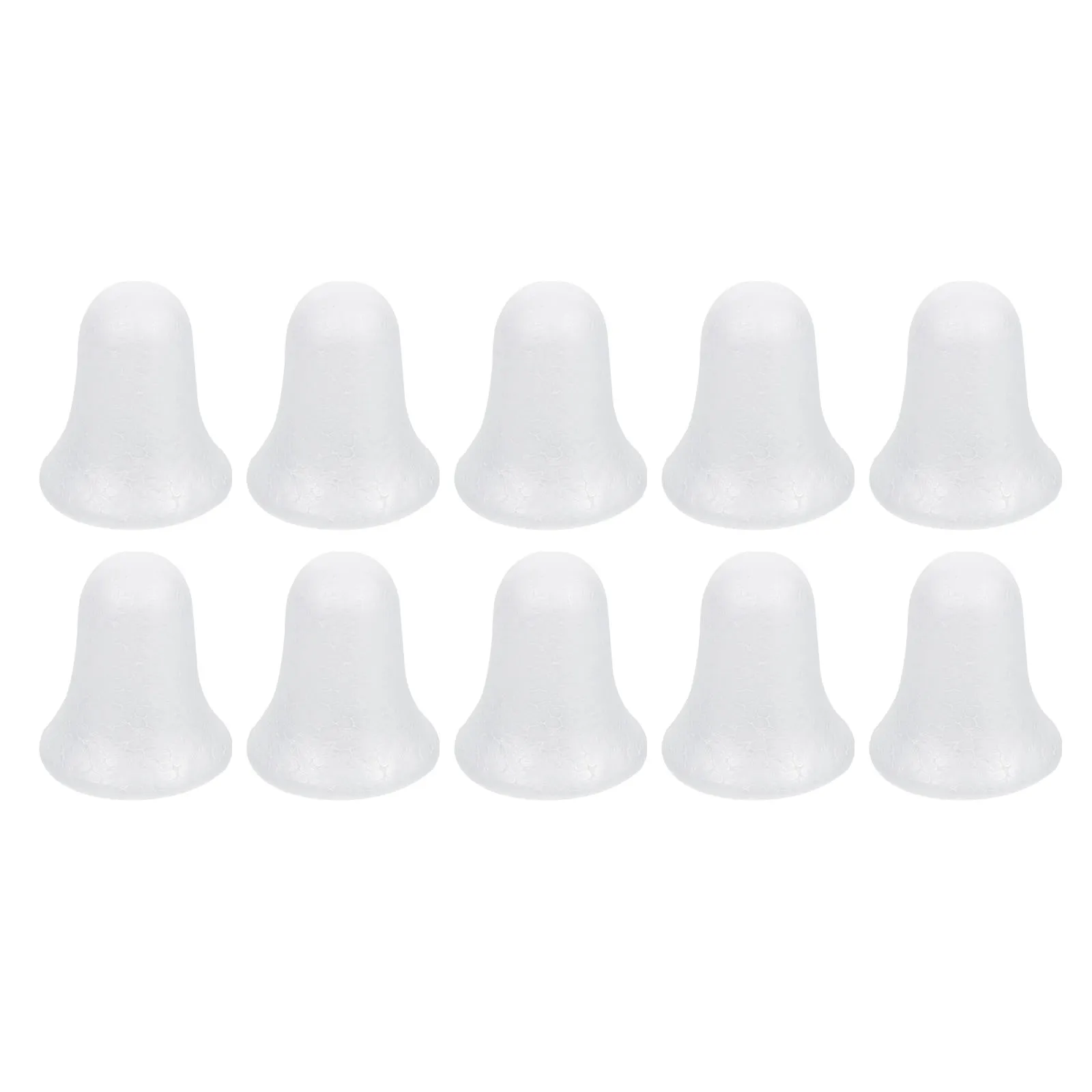 

10 pcs 3D Foam Bell Christmas Pendant Diy Unfinished Hanging Ornament For Xmas Tree Decor Craft Creative Pendants Holiday
