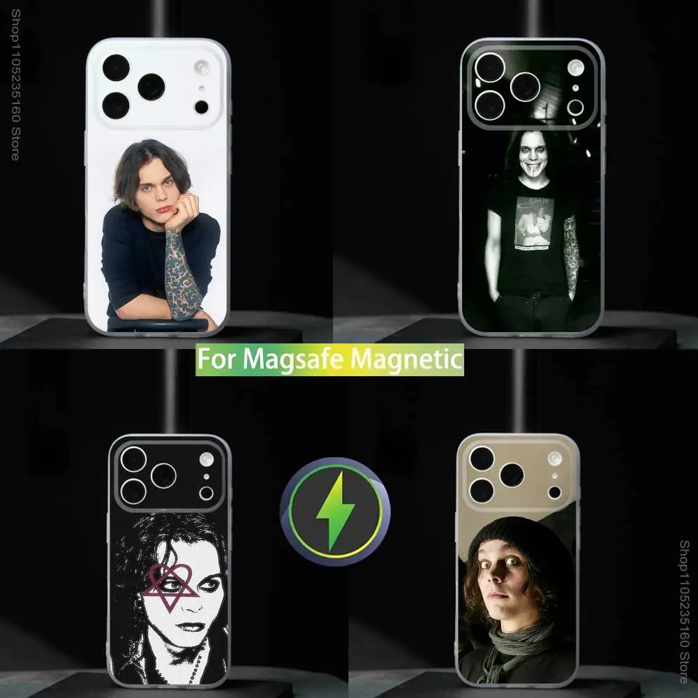 

Ville V-Valo Finnish Vocalist For iPhone 11,12,13,14,15,16,17,Pro,Max,Plus,Mini,SE4,E Phone Case With Magsafe Wireless