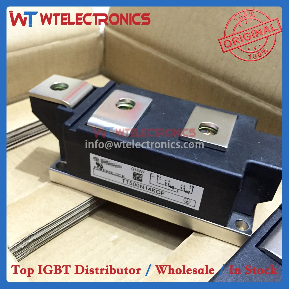 

Genuine TT500N14KOF Thyristor Module TT500N14KOF