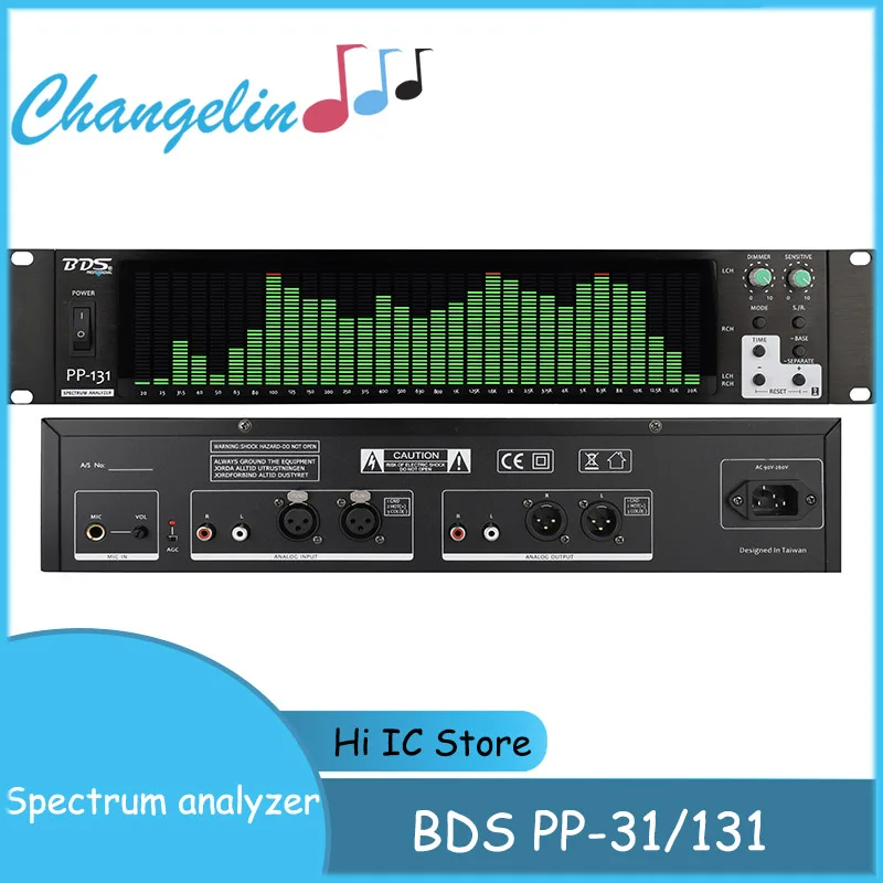 

Digital Spectrum Analyzer LED Display Equalizador Audio Spectrum indicator Amplifier Board Stereo Level indicator VU Meter