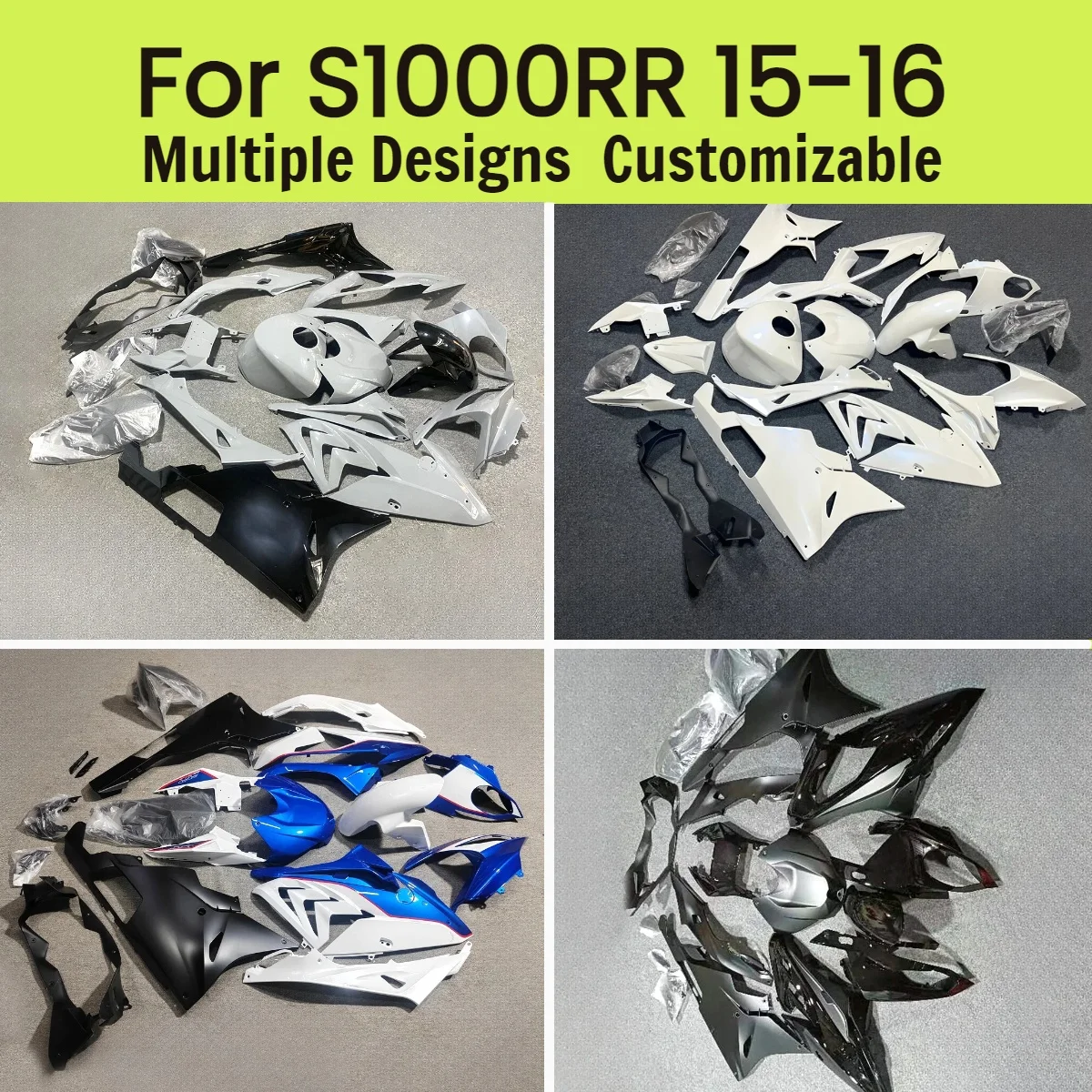 

Комплект обтекателей из АБС-пластика для мотоцикла BMW S1000RR 2015-2016, полный комплект кузовных деталей, литье под давлением