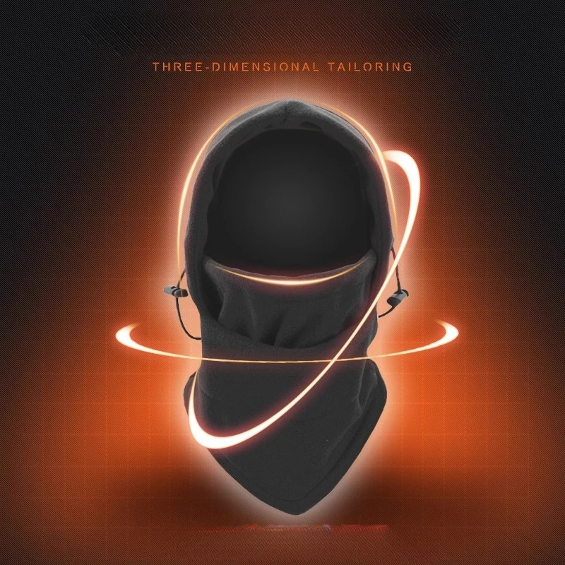 

Ski face protection, warm mask, winter riding, windproof skiing, mountaineering head cover, men's and women's fleece caps