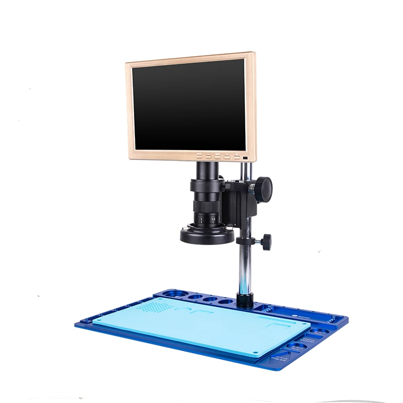 

14.0 MP HD Video Recording Microscopio Metal Base Pcb Repair Inspection Electronic Lcd Screen Microscope For Mobile Repair