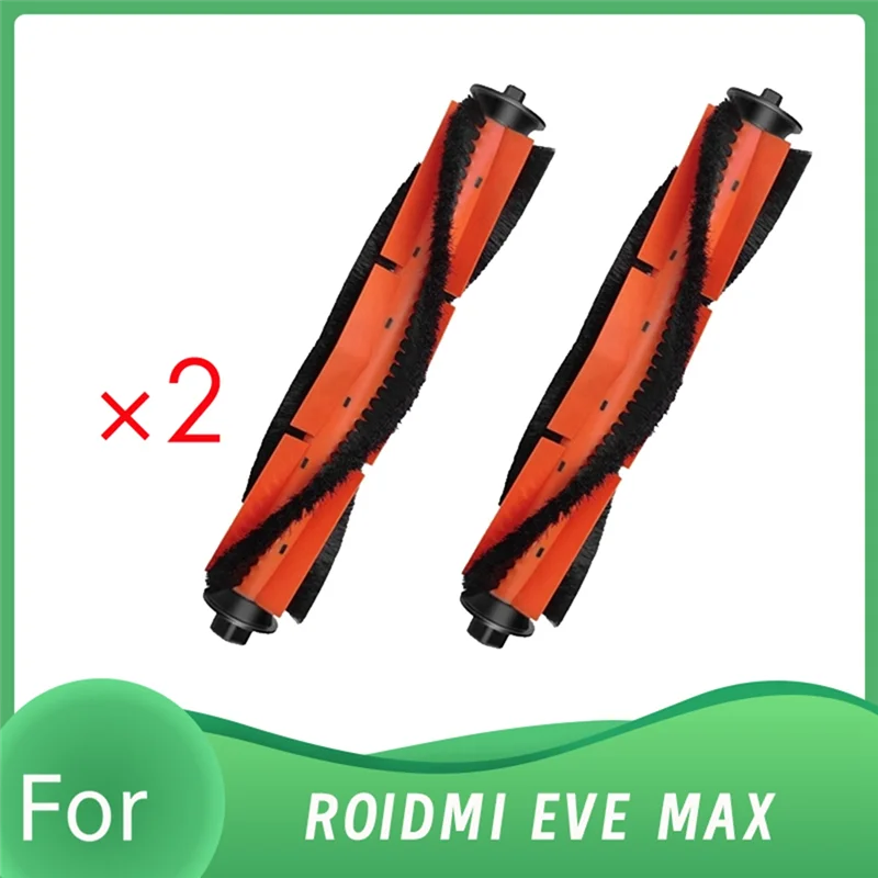

N83R 2 Pcs Main Brush For ROIDMI EVE MAX Sweeping Machine Accessories Essential Vacuum Accessories Cleaner Parts Replacement