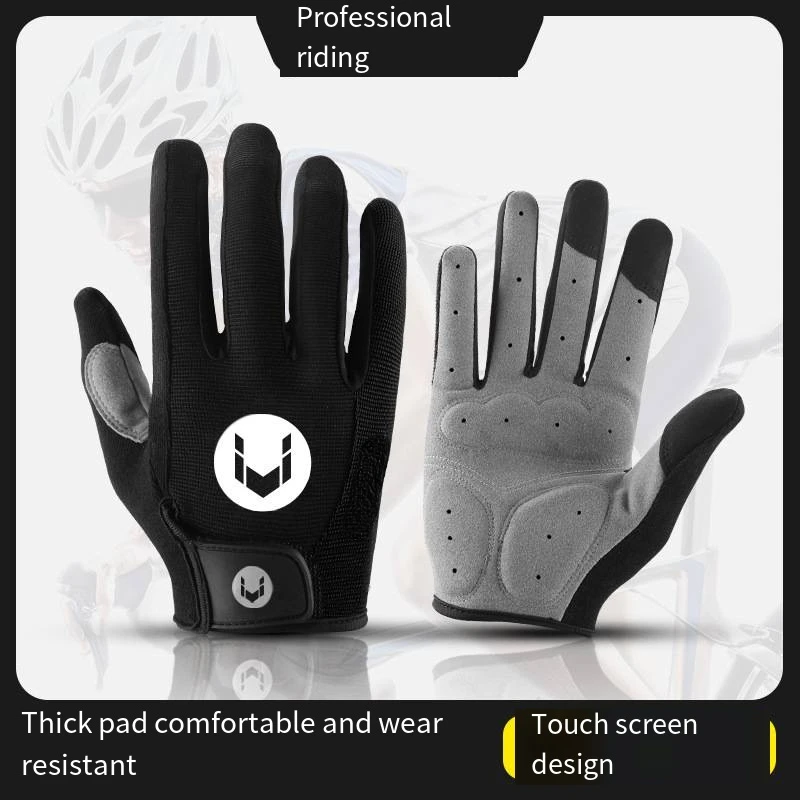 

Outdoor Cycling, Spring ,autumn Sports, Anti-skid Fitness, All-finger Motorcycle, Bicycle, Touch Screen and Long Finger Gloves.