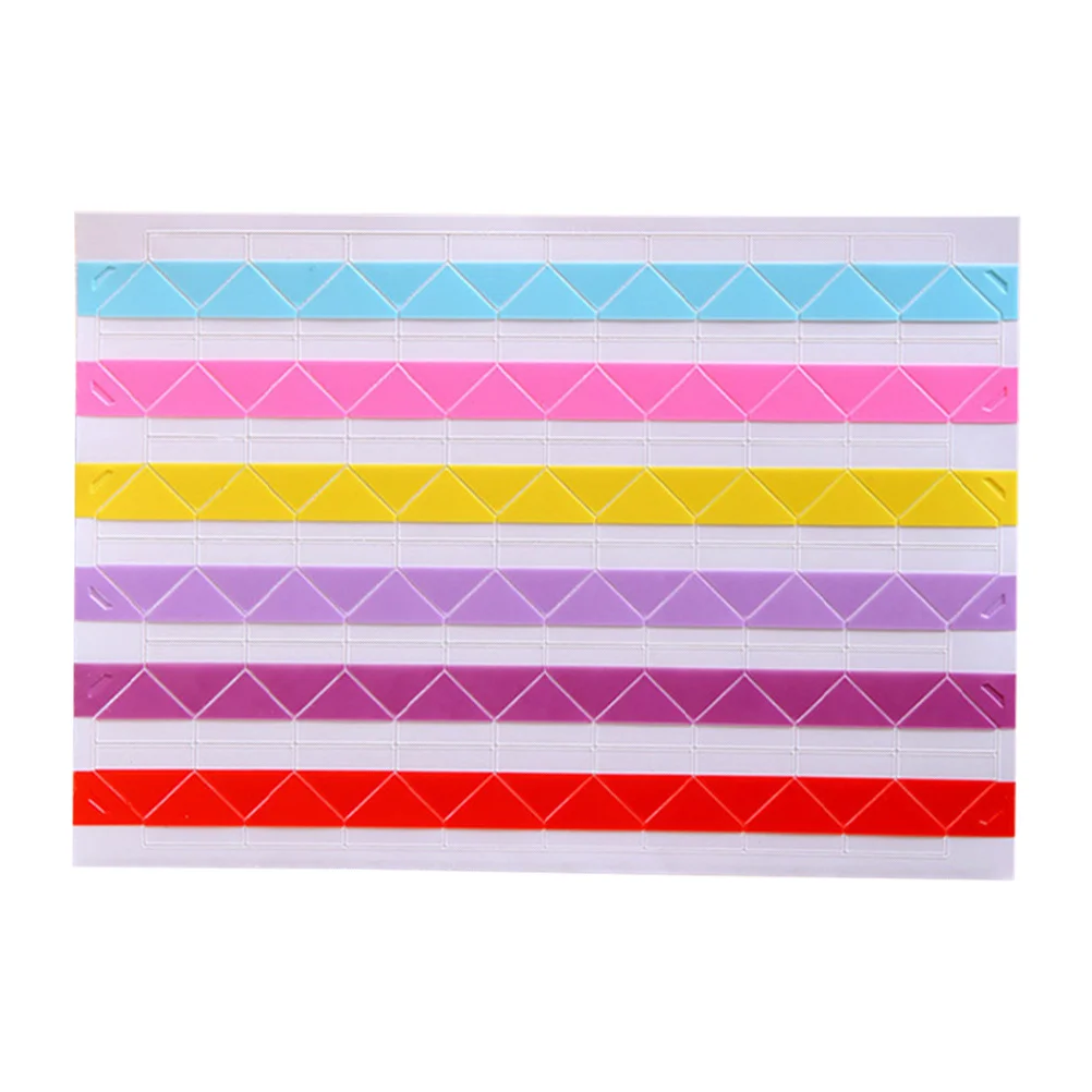 

10 Sheets Photo Album Set 24 Pieces Per Sheet Rainbow Color Lightweight Protective Decorative For Scrapbook Diy Craft Album