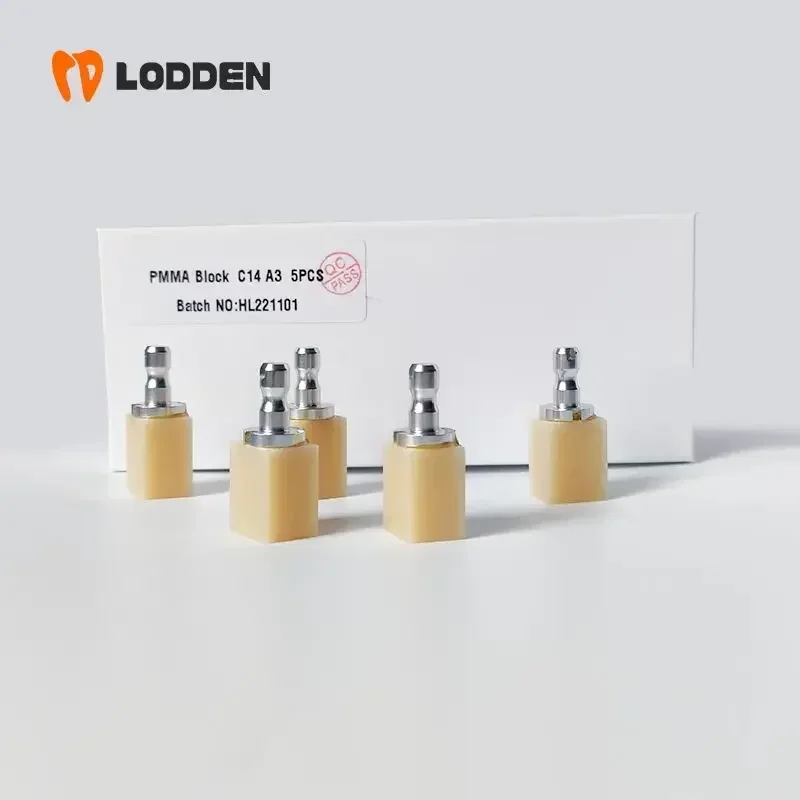 LODDEN 1 Box Dental-PMMA-Block C14 Zahnmedizin-Harzblock für CAD CAM Sirona CEREC B40 Dentallaborbedarf Zahnarztmaterialien