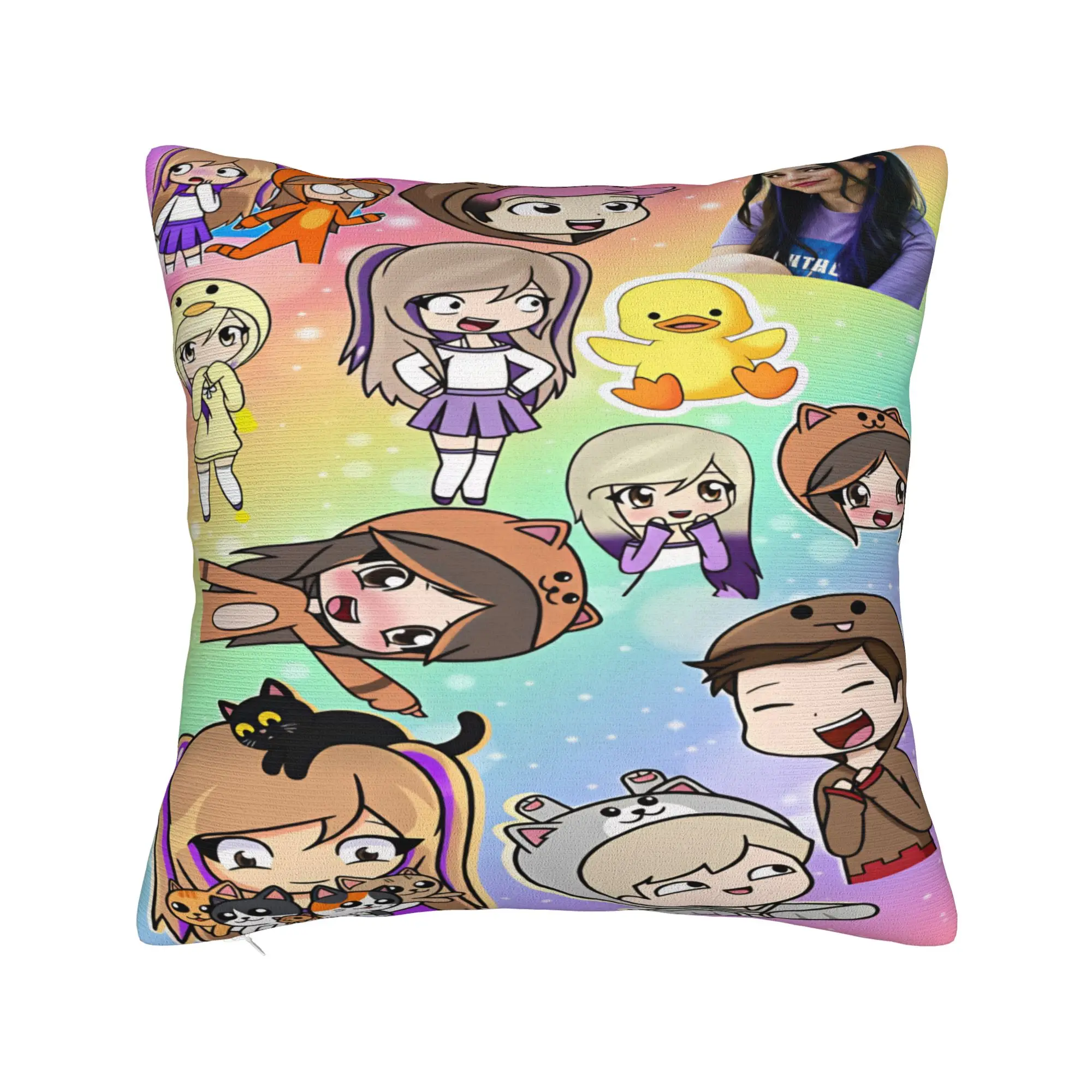 Pillow Cover Pastel Banner Group Lyna Vallejos  Fashion Pillow Case For Sofa Home Decoration Pillowcases